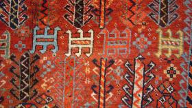  Shekralu Qashqai rug.S.W.Persia. Circa 1880.