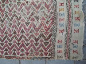  Central Anatolian cicim Kilim. All naturel colors.260x108cm