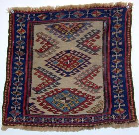  Early Soumak Bag-face with 
 Glorious Colors.