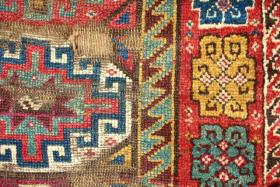 MEMLING GUL E.ANATOLIAN KURDISH RUG fragment.