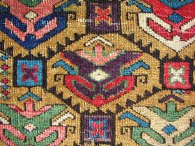 EARLY KUBA RUG FRAGMENT