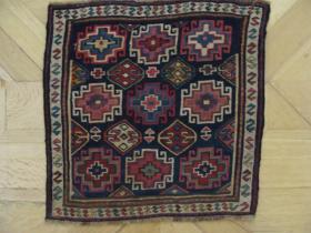 Antique Soumac bagface, very finely woven circa 1860.