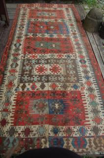  central-anatolian kelim 335x144cm,frag, cutted, one wrong border(pic 2)