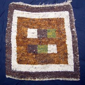 Antique Tibetan Wangden meditation mat.83cmx74cm. Great design.No repairs but needs a clean.