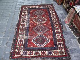  Kazak Rug.All naturel colors.