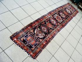 ANTIQUE SERAPI RUNNER, 3� 1\'\' x 15\' 1\'\' , 95cm x 460cm , ALL VEGETABLE COLOURS , FREE SHIPPING
