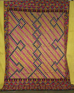 Phulkari From West Punjab.known As Mughal Khas Bagh.India.  
