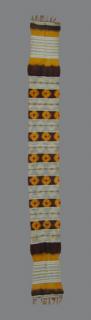  TE 0333 woman belt early XX� cent. cm. 297 x 33 Rif mountain Morocco wool cotton