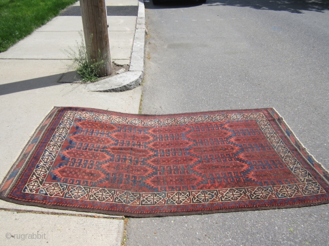 antique baluchi rug 4' 2" x 7' 5" excellent condition. SOLDDDDDDDDDDDDDDDDDDDDDDDDDD                      