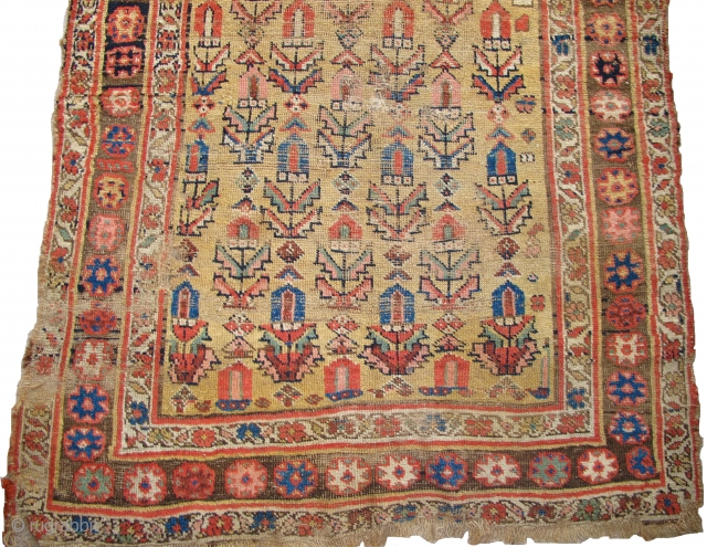 Kurd Bidjar long rug with good color and decent age.                       