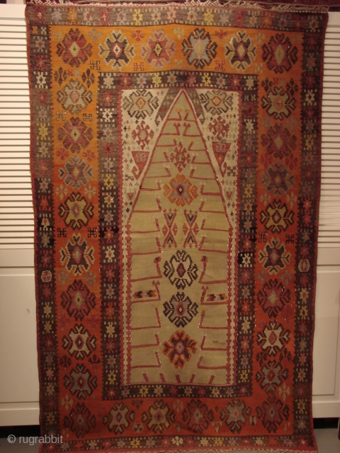 Beautiful Prayer Rug from Sivas.
Late 19th-early 20th.
Great condition.                         