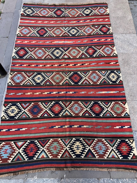 Antique Caucasian Shirvan Kilim Please send to message directly 21ben342125@gmail.om                       