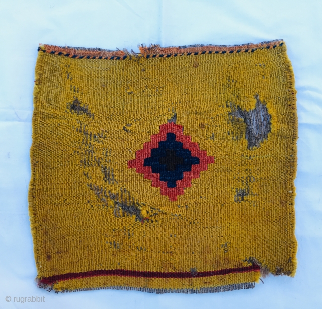 Tribal art or modern art? Iconic back of a chanteh, a small bag, most probably Qashqai. Not a masterpiece, but simply a sweet, extremely modern example of tribal art. Imho over 100  ...