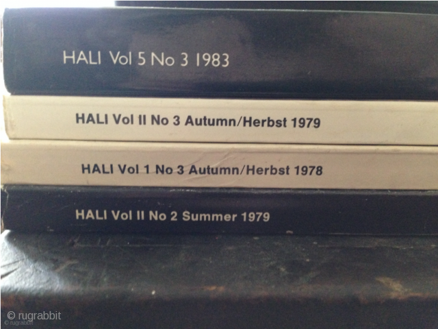 Four early Hali issues. All in vary good condition priced to sell.                     