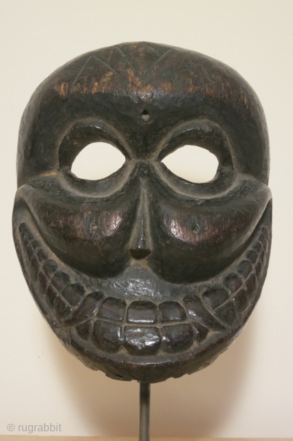 skull form mask (citipati) , Tibet/Nepal, 8 inches high, 19th/20th c., Citipati masks depict a form/aspect of the diety Mahakala and are lords of the graveyard. This example is unusually well carved. 
