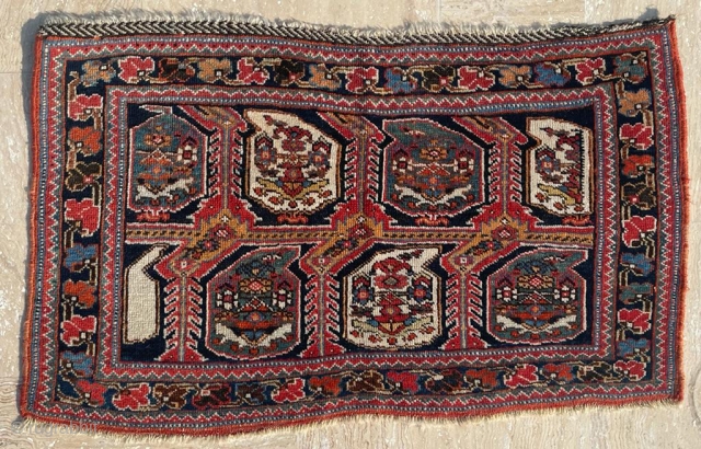 Persian Avshar Bagface Circa 1870s size 88x58 cm                         