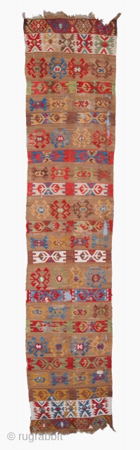 Konya Kilim Circa 1800’s Size: 77x375 cm
Halilaydinrugs@gmail.com                          