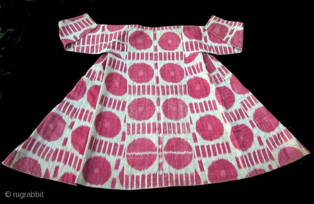  Silk Ikat Chapan, 19th century, Uzbekistan
Some slight wear, minor stains, overall good condition. SOLD                  