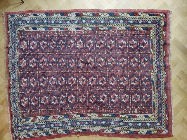 Very antique atypique kurdish gouchan rug, probably made from turkmen diaspora 

end of 19th

perfect state                  
