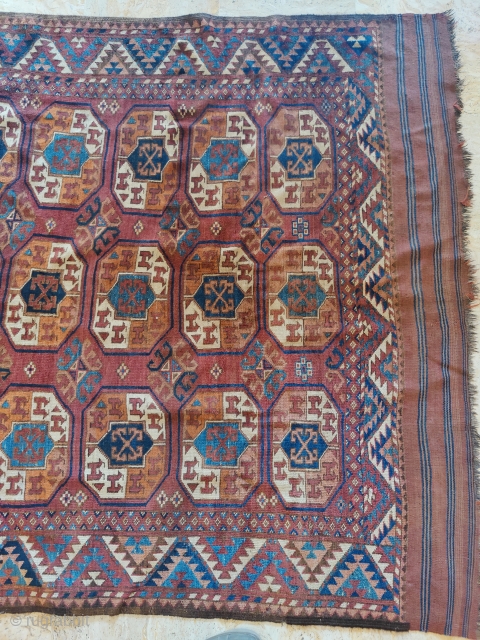  antique main carpet ersari Raul nuska Gul pattern, mint condition, full pile
340x180
Mid 19th                   