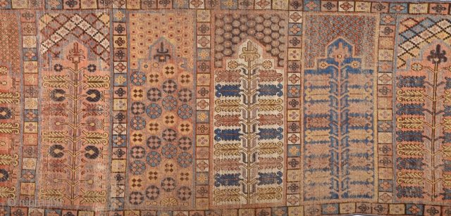 18th Century Khotan With Saph Design.It Has Perfect Colors Size 107 x 290 Cm Completely Original Untouched One.               