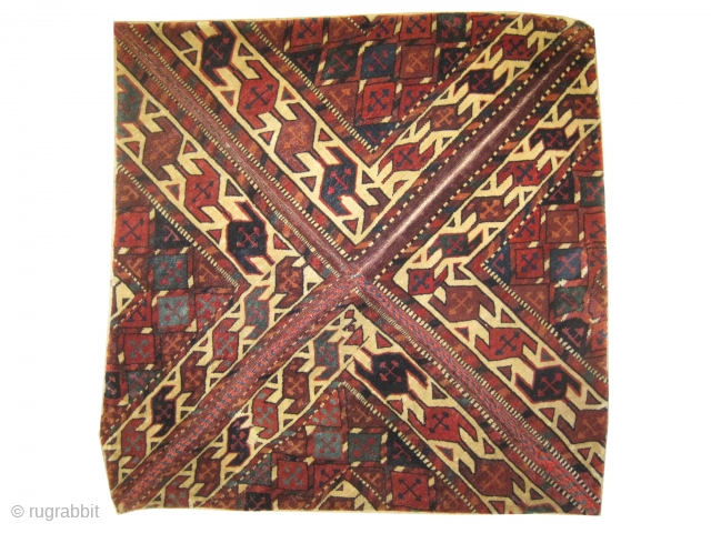 	

Yemouth Bouchtscha Turkmen knotted circa in 1905 antique, collector's item. 72 x 71 (cm) 2' 4" x 2' 4"  carpet ID: K-890
A single example in the international market which serves to  ...