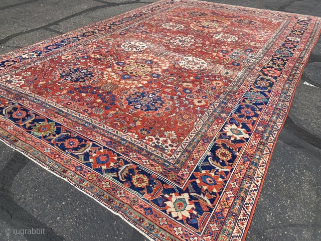 Antique persian mahal 11x17 feet 
1920’s some wear low pile                       