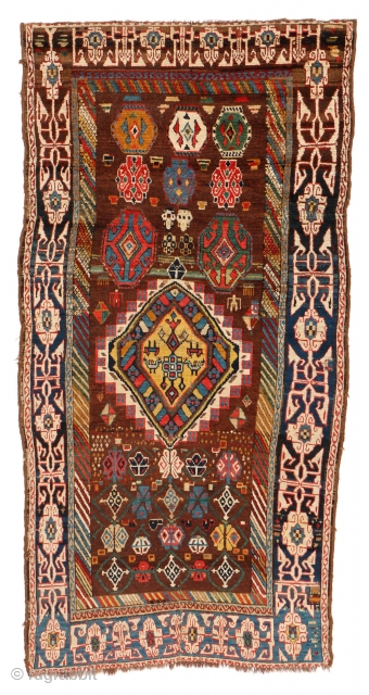 West Persian Kurd Rug, Mid 19th C., 3'8'' x 7'10''
Lot 5 in ORIENTAL RUGS FROM AMERICAN ESTATES | 58
Antique Collectible and Decorative Oriental Rugs, Kilims, Trappings
Live Showroom Auction: Monday, May 22, 2023,  ...