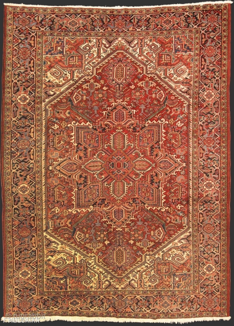 Beautiful Antique Persian Heriz Carpet, ca. 1920,

347 × 245 cm (11' 4" × 8' 0"),


The best price for Extra EU citizens/UE Companies: €1,385.00

          