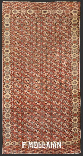 Beatufiul and Lovely Antique Bukhara (Russian/Turkmenistan) Rug, 19th Century,

470 × 244 cm (15' 5" × 8' 0"),

SPECIAL OFFER FOR: €1,850.00

             
