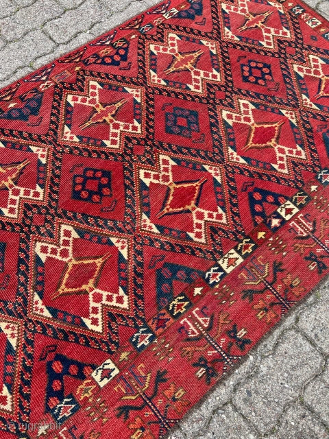 Antique Turkmen Beshir Chuval from the Amu Darya region. Very nice collector’s item. http://www.najib.de                   
