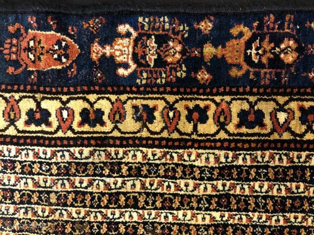 Antique Qashqai rug  fragment 147 x 102 cm                        