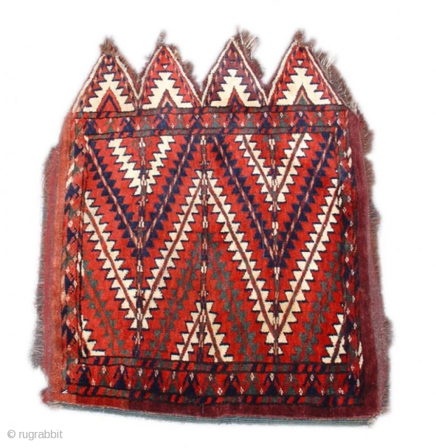 Yomut Okbash, 1'8"x2'1", Late 19th Century                           