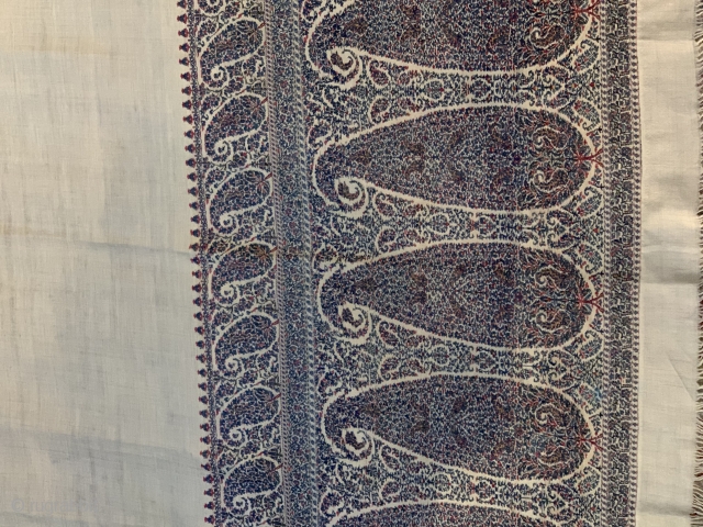 An exceptional 19th century Indian shawl.....                           