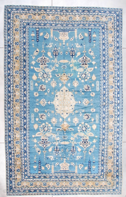 #7255 Antique India Rug Signed Ghazan 10’2″ x 16’2″ Size: 10’2″ x 16’2″ (310 x 492 cm) Age: last 1/4 19th Centuryhttps://antiqueorientalrugs.com/product/7255-antique-india-rug-signed-ghazan/           