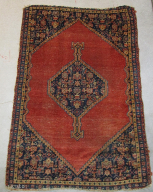 Antique Very small Senna rug 2’0” X 2’11” #8095
$750.00
Age: third quarter 19th century
Size: 2’0” X 2’11”                 
