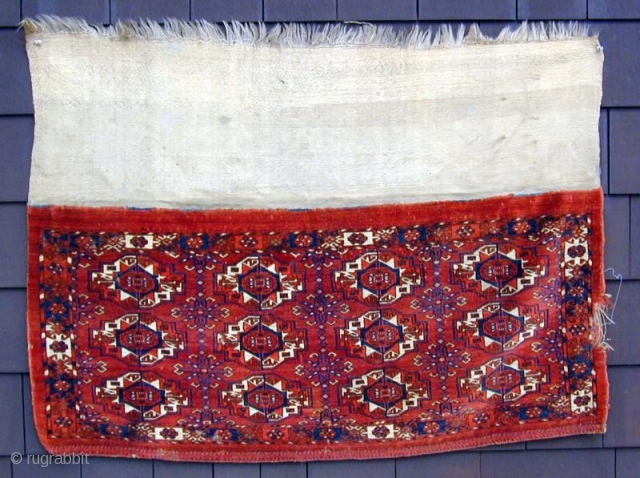 Tekke 12 Gul Torba with Back,19th.Century.Click on Main Image to View Photo of Back.                   