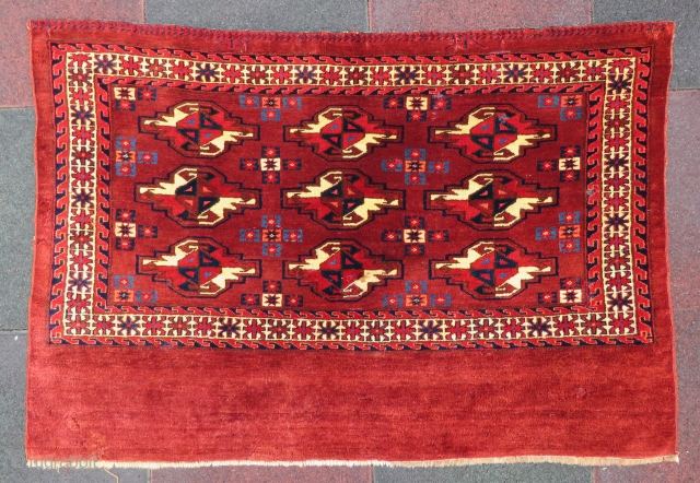 Antique Turkoman camel sack three GUL wonderful colors and nice condition all original size 1,15x78 cm Circa 1880-1890               
