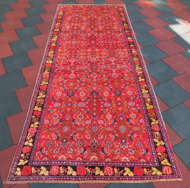 Karabagh Rug wonderful colors and excellent condition all original size 3,90x1,54 cm Circa 1900                   