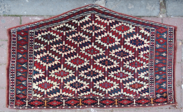 Turkoman asmalyk wonderful colors , excellent condition all original size 1,14x70 cm Circa 1900-1910                   