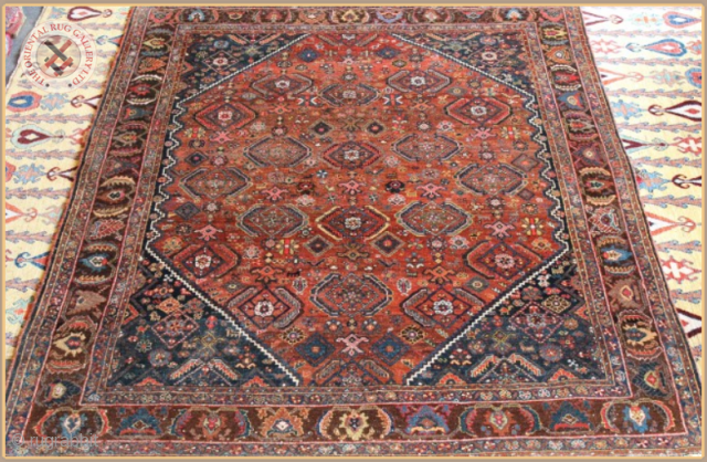 4445 - 
Semi-Antique SW Persian rug 
Very good condition
Size : 2.05m x 1.55m  9`6" x 5`1"                