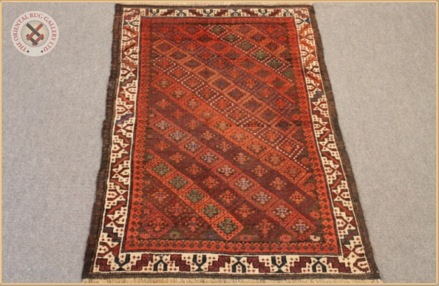 TR 2234 - 
Antique Baluch rug circa 1880 wool on wool foundation
Very good condition
Size : 1.38m x 0.92m  4`6" x 3`0"           