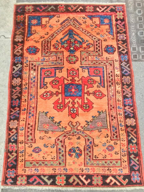 ANATOLIAN KONYA KARAPINAR PRAYER  RUG  CM 1,30 X 0,90 19th century 1850/CIRCA 
NATURAL COLORS VERY GOOD CONDITION              