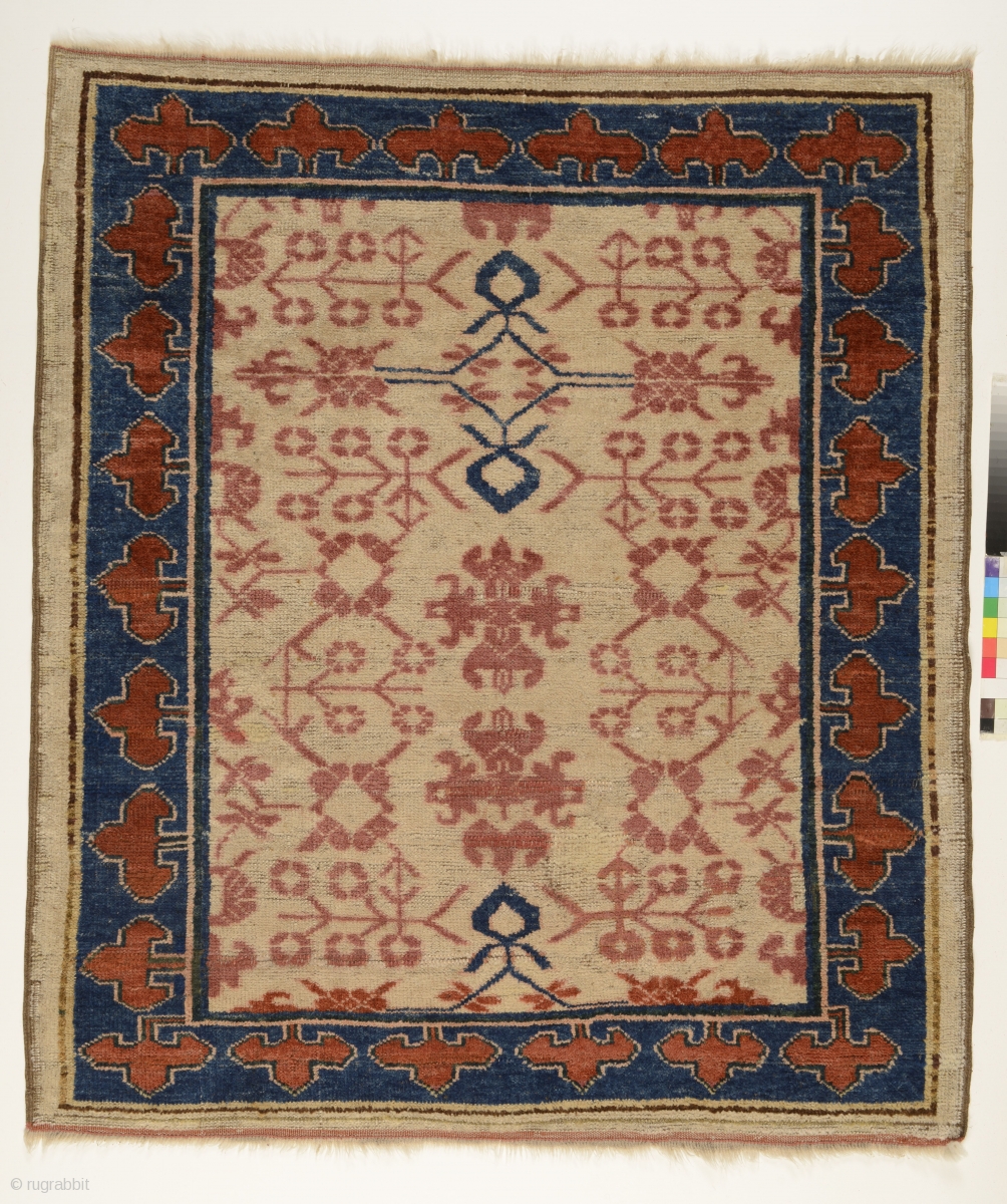 Kyrgyz wedding carpet (kyz toi giliam), Aksu/Kashgar area, Chinese Turkestan, c.1870, weft and