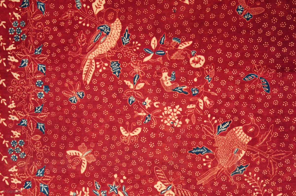 c. 1900 Javanese batik sarong Origin: Indonesia, Java, Lasem, c. 1900