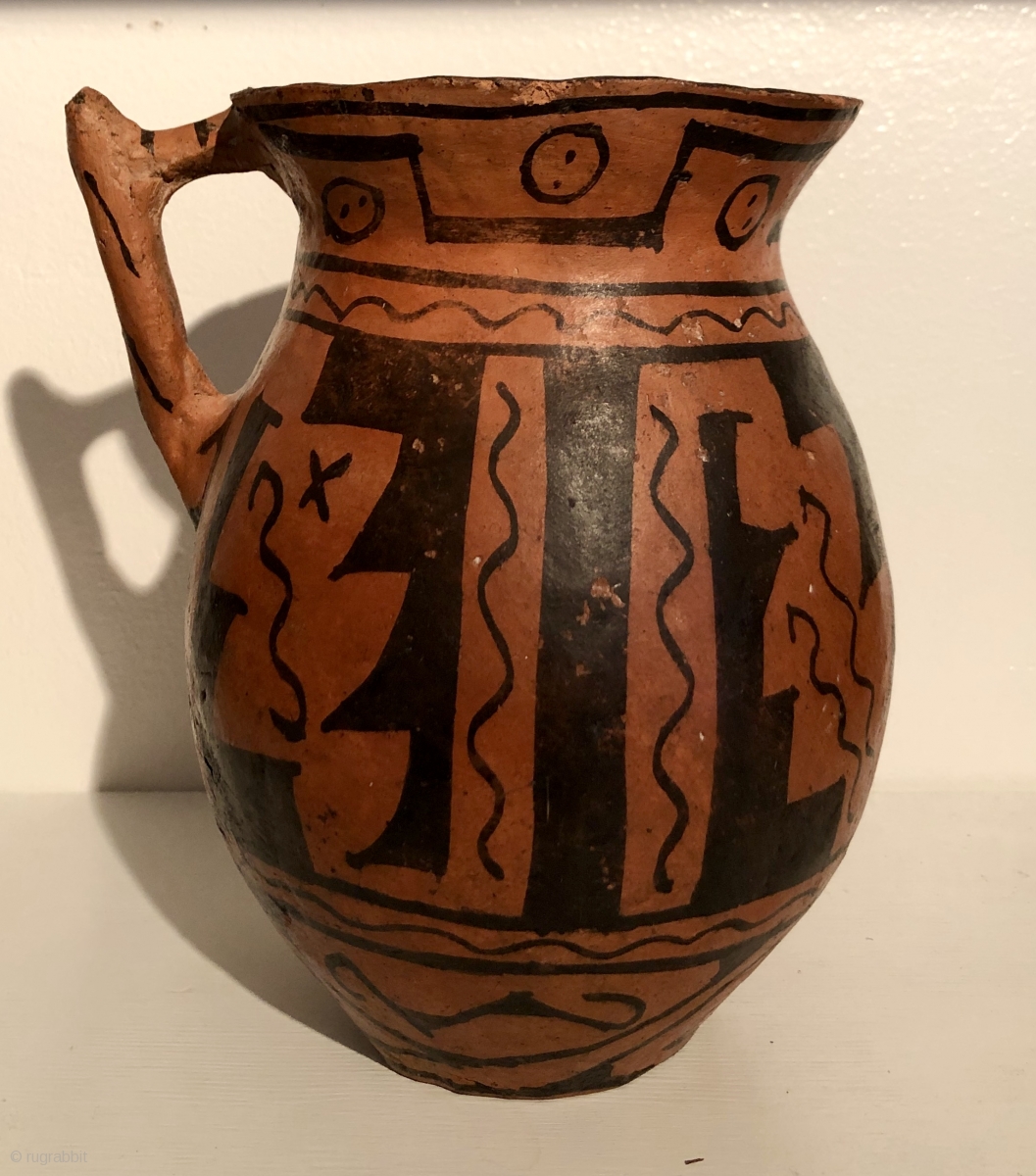 Three Pre Incan Black On Red Pitcher Shaped Ceramic Vessels A D 900 three-pre-incan-black-on-red-pitcher-shaped-ceramic-vessels-a-d-900