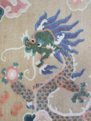 Tibetan Khaden Rug


Dating to circa 1970 and in superb, original condition.  Featuring a simple, elegant design which has been well drawn in wonderful pastel tones.



Tibetan carpets were only made in a few formats  ...
