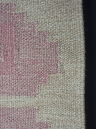 Pink Mid Century Swedish Rollakan Rug Circa 1950

A pretty and striking Swedish flat weave (Rollakan) Rug, 200cm x 137cm (78 x 54 inches).

With it's delicate pastels and graphic drawing style, the design and colour  ...