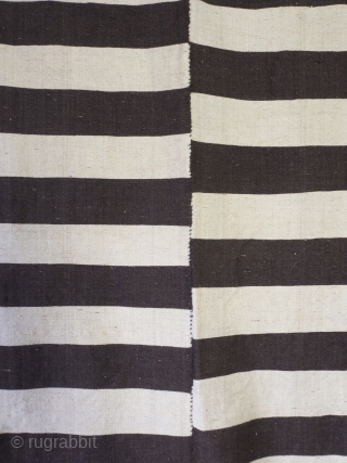 Large early to Mid Century Persian Jajim in a striking, modernist two tone design. 150cm x 240cm (94.4 inches x 59 inches)

With a superb, bold and graphic design that is tremendously well  ...