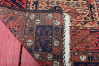 Unusual Boluch Small rug camel hair grate color 2'7X4'7                        